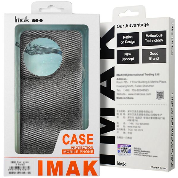 Θήκη Google Pixel 10 5G / Pro 5G - IMAK Ruiyi Series - Πλάτη από Συνθετικό Δέρμα (PU) με PC - Μαύρο - Εικόνα 7