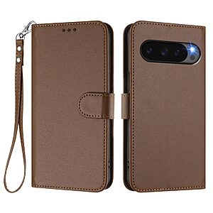 Θήκη Google Pixel 10 Pro 5G / 10 5G / 9 5G / 9 Pro 5G - OEM - Flip Πορτοφόλι από Συνθετικό Δέρμα (PU) με TPU - Καφέ - Wallet/Stand/Λουράκι