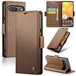 Θήκη Google Pixel 10 Pro 5G / 10 5G / 9 Pro 5G / 9 5G - CASEME 023 - Flip Πορτοφόλι από Συνθετικό Δέρμα (PU) - Καφέ - RFID/Wallet