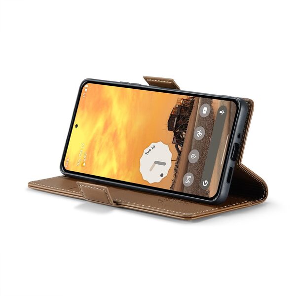 Θήκη Google Pixel 10 Pro 5G / 10 5G / 9 Pro 5G / 9 5G - CASEME 023 - Flip Πορτοφόλι από Συνθετικό Δέρμα (PU) - Καφέ - RFID/Wallet - Εικόνα 4