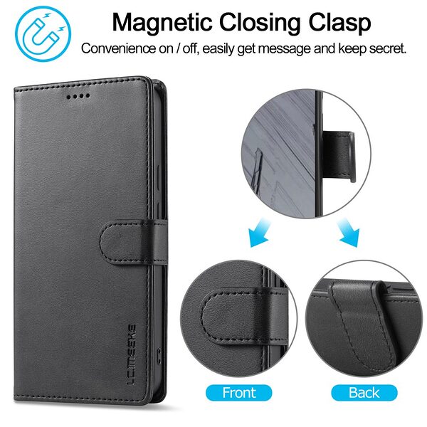 Θήκη Google Pixel 10 Pro 5G / 10 5G / 9 Pro 5G / 9 5G - LC.IMEEKE - Flip Πορτοφόλι από Συνθετικό Δέρμα (PU) - Μαύρο - Wallet/Stand - Εικόνα 10