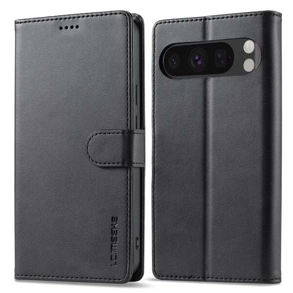 Θήκη Google Pixel 10 Pro 5G / 10 5G / 9 Pro 5G / 9 5G - LC.IMEEKE - Flip Πορτοφόλι από Συνθετικό Δέρμα (PU) - Μαύρο - Wallet/Stand