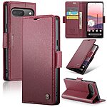 Θήκη Google Pixel 10 Pro 5G / 10 5G / 9 Pro 5G / 9 5G - CASEME 023 - Flip Πορτοφόλι από Συνθετικό Δέρμα (PU) - Κόκκινο - RFID/Wallet