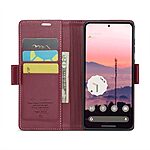 Θήκη Google Pixel 10 Pro 5G / 10 5G / 9 Pro 5G / 9 5G - CASEME 023 - Flip Πορτοφόλι από Συνθετικό Δέρμα (PU) - Κόκκινο - RFID/Wallet - Εικόνα 3