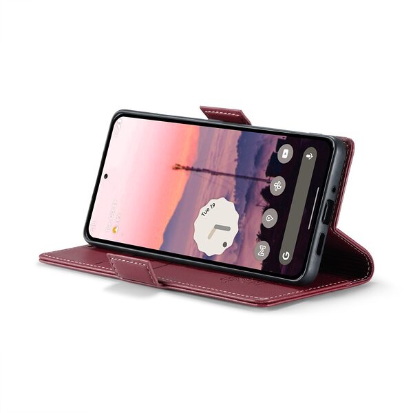 Θήκη Google Pixel 10 Pro 5G / 10 5G / 9 Pro 5G / 9 5G - CASEME 023 - Flip Πορτοφόλι από Συνθετικό Δέρμα (PU) - Κόκκινο - RFID/Wallet - Εικόνα 4