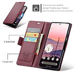 Θήκη Google Pixel 10 Pro 5G / 10 5G / 9 Pro 5G / 9 5G - CASEME 023 - Flip Πορτοφόλι από Συνθετικό Δέρμα (PU) - Κόκκινο - RFID/Wallet - Εικόνα 7