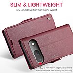 Θήκη Google Pixel 10 Pro 5G / 10 5G / 9 Pro 5G / 9 5G - CASEME 023 - Flip Πορτοφόλι από Συνθετικό Δέρμα (PU) - Κόκκινο - RFID/Wallet - Εικόνα 8