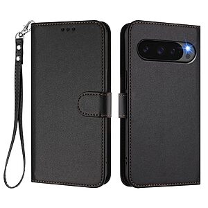 Θήκη Google Pixel 10 Pro 5G / 10 5G / 9 5G / 9 Pro 5G - OEM - Flip Πορτοφόλι από Συνθετικό Δέρμα (PU) - Μαύρο - Wallet/Stand/Λουράκι