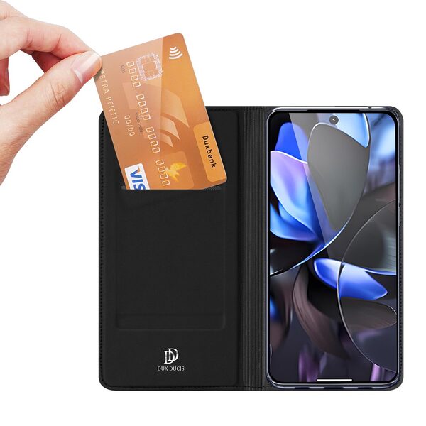 Θήκη Google Pixel 10 Pro 5G / 5G - DUX DUCIS Skin Pro Series - Flip Πορτοφόλι από Συνθετικό Δέρμα (PU) με TPU - Μαύρο - Wallet/Stand - Εικόνα 2