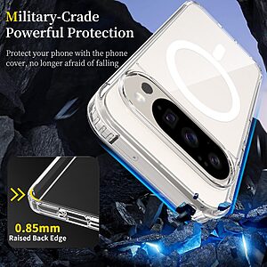 Θήκη Google Pixel 10 Pro 5G / 10 5G / 9 Pro 5G / 9 5G - OEM - Σκληρή Θήκη PC+TPU - Διάφανο - MagSafe - Εικόνα 2