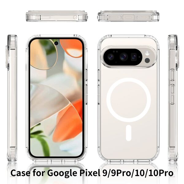 Θήκη Google Pixel 10 Pro 5G / 10 5G / 9 Pro 5G / 9 5G - OEM - Σκληρή Θήκη PC+TPU - Διάφανο - MagSafe - Εικόνα 7