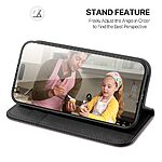 Θήκη iPhone 17 - DUX DUCIS Hivo Series - Flip Πορτοφόλι από Αυθεντικό Δέρμα - Μαύρο - RFID/Wallet/Stand - Εικόνα 7