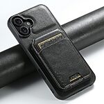 Θήκη iPhone 17 - SUTENI H02 - Πλάτη από Συνθετικό Δέρμα (PU) με TPU - Μαύρο - Wallet/Stand - Εικόνα 5