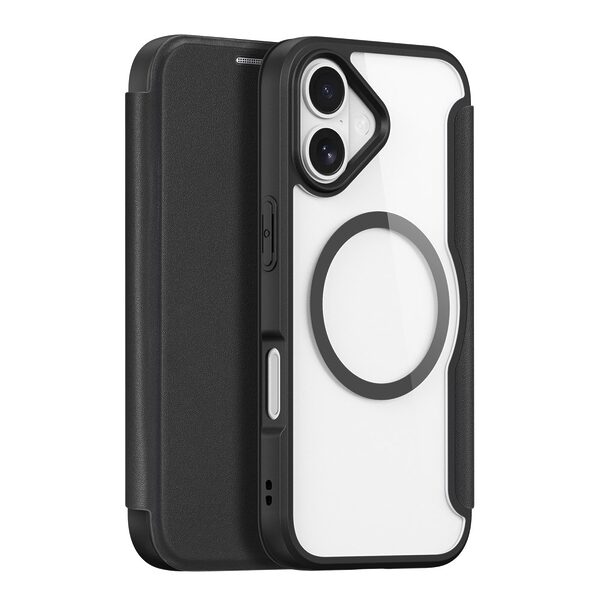Θήκη iPhone 17 - DUX DUCIS Skin X Pro Series - Flip Θήκη από Συνθετικό Δέρμα (PU) - Μαύρο - MagSafe/RFID