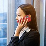 Θήκη iPhone 17 - DUX DUCIS Hivo Series - Flip Πορτοφόλι από Αυθεντικό Δέρμα - Κόκκινο - RFID/Wallet/Stand - Εικόνα 8