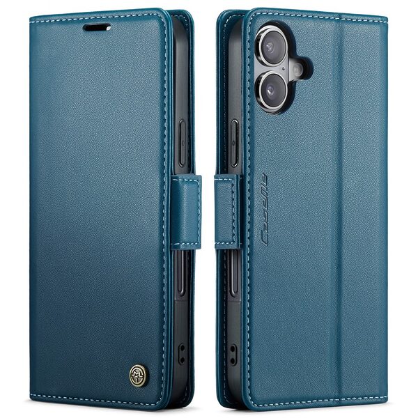 Θήκη iPhone 17 - CASEME 023 - Flip Πορτοφόλι από Συνθετικό Δέρμα (PU) με TPU - Μπλε - RFID/Wallet/Stand