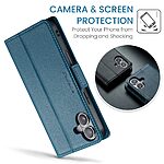 Θήκη iPhone 17 - CASEME 023 - Flip Πορτοφόλι από Συνθετικό Δέρμα (PU) με TPU - Μπλε - RFID/Wallet/Stand - Εικόνα 10