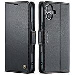 Θήκη iPhone 17 - CASEME 023 - Flip Πορτοφόλι από Συνθετικό Δέρμα (PU) με TPU - Μαύρο - RFID/Wallet/Stand
