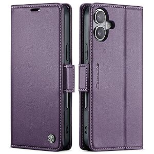 Θήκη iPhone 17 - CASEME 023 - Flip Πορτοφόλι από Συνθετικό Δέρμα (PU) με TPU - Μωβ - RFID/Wallet/Stand