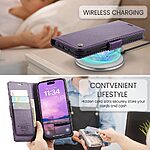 Θήκη iPhone 17 - CASEME 023 - Flip Πορτοφόλι από Συνθετικό Δέρμα (PU) με TPU - Μωβ - RFID/Wallet/Stand - Εικόνα 7