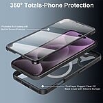 Θήκη iPhone 17 - OEM - Full Body PC+TPU+Acrylic - Μαύρο - MagSafe - Εικόνα 2