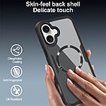 Θήκη iPhone 17 - OEM - Full Body PC+TPU+Acrylic - Μαύρο - MagSafe - Εικόνα 6