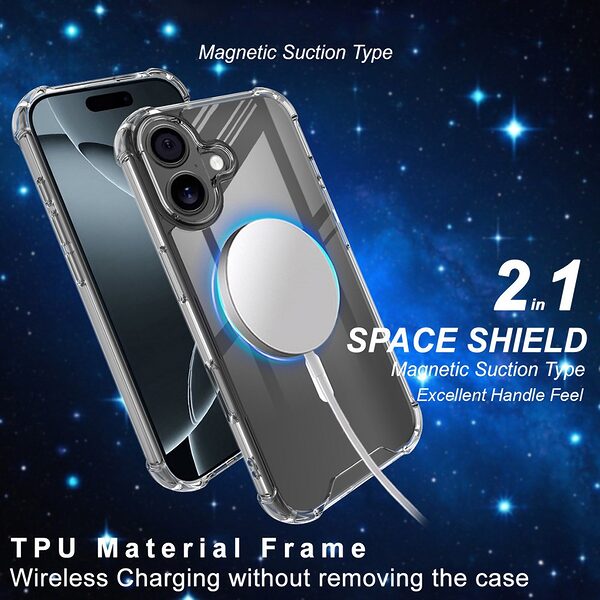 Θήκη iPhone 17 - IMAK - Σκληρή Θήκη PC+TPU - Διάφανο - MagSafe - Εικόνα 3