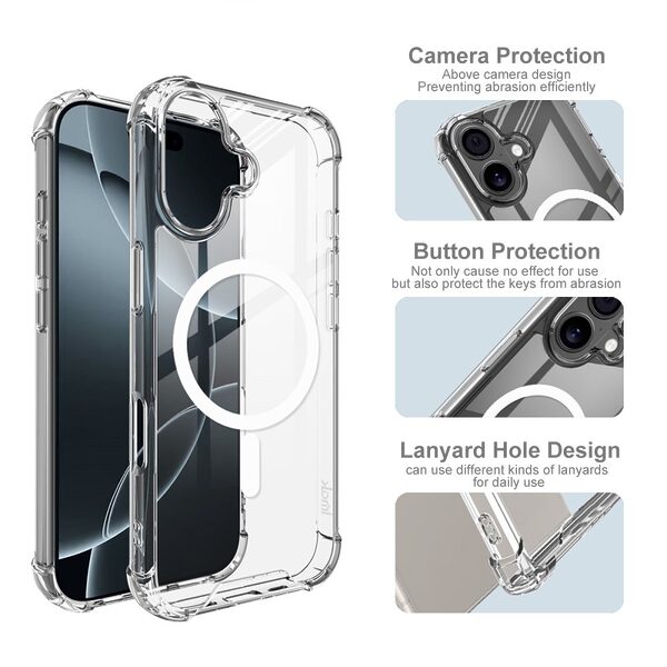 Θήκη iPhone 17 - IMAK - Σκληρή Θήκη PC+TPU - Διάφανο - MagSafe - Εικόνα 5
