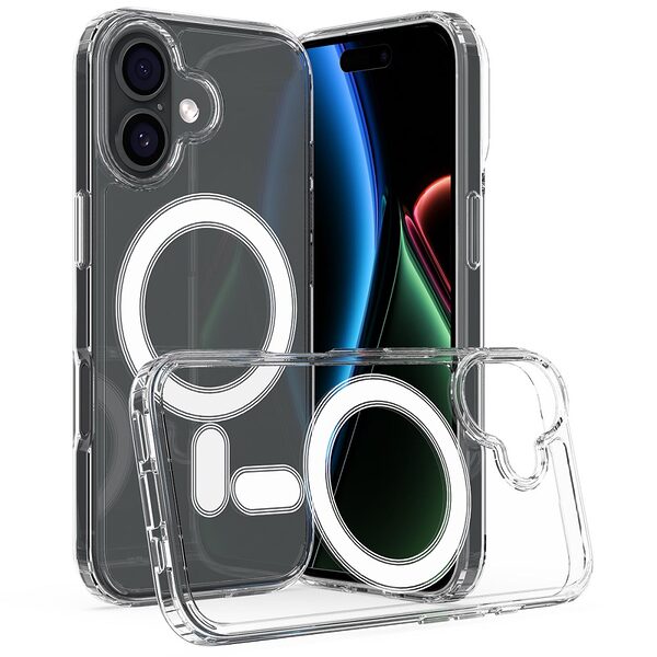 Θήκη iPhone 17 - OEM - Σκληρή Θήκη PC+TPU - Διάφανο - MagSafe - Εικόνα 2