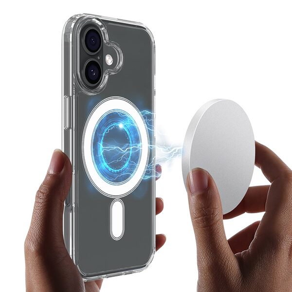 Θήκη iPhone 17 - OEM - Σκληρή Θήκη PC+TPU - Διάφανο - MagSafe - Εικόνα 5