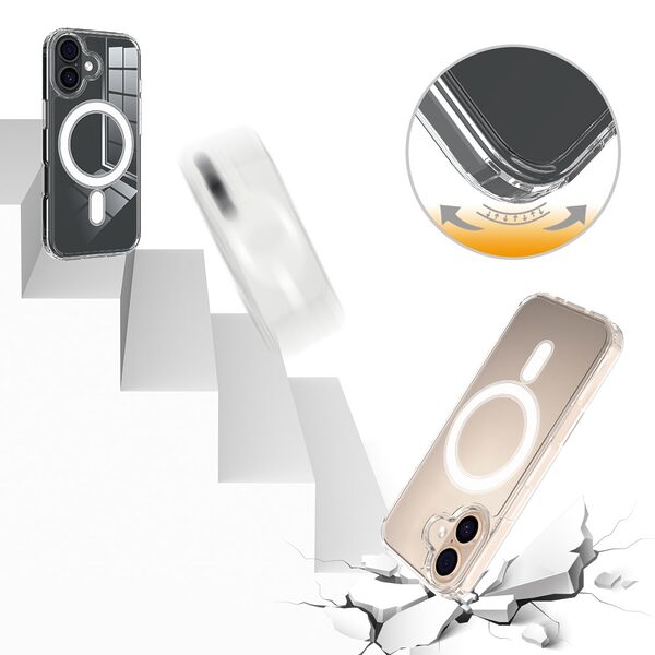 Θήκη iPhone 17 - OEM - Σκληρή Θήκη PC+TPU - Διάφανο - MagSafe - Εικόνα 8