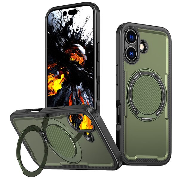 Θήκη iPhone 17 - OEM - Σκληρή Θήκη PC+TPU - ελαιώδες πράσινο - MagSafe/Stand