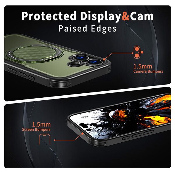 Θήκη iPhone 17 - OEM - Σκληρή Θήκη PC+TPU - ελαιώδες πράσινο - MagSafe/Stand - Εικόνα 4