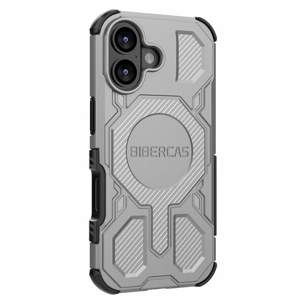 Θήκη iPhone 17 - OEM - Σκληρή Θήκη PC+TPU - Γκρι - MagSafe - Εικόνα 3
