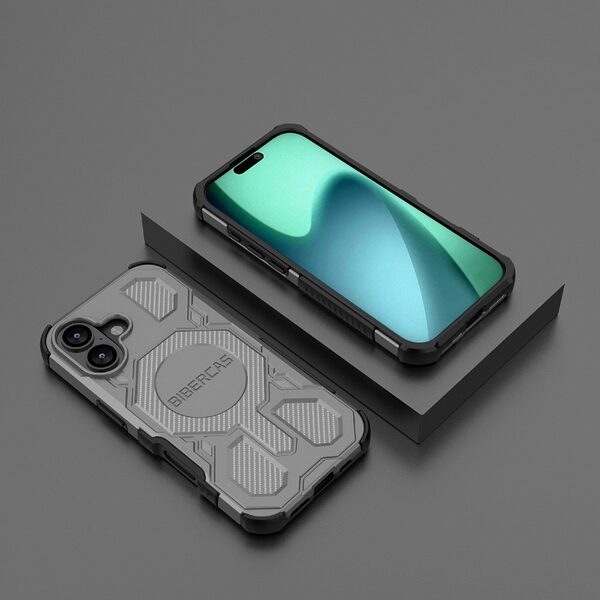 Θήκη iPhone 17 - OEM - Σκληρή Θήκη PC+TPU - Γκρι - MagSafe - Εικόνα 5