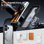 Θήκη iPhone 17 - OEM - Σκληρή Θήκη PC+TPU - Γκρι - MagSafe/Stand - Εικόνα 2