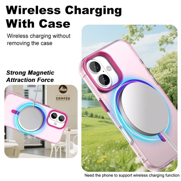 Θήκη iPhone 17 - IMAK - Σκληρή Θήκη PC+TPU - Κόκκινο - MagSafe - Εικόνα 2