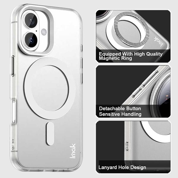 Θήκη iPhone 17 - IMAK - Σκληρή Θήκη PC+TPU - Λευκό - MagSafe - Εικόνα 4