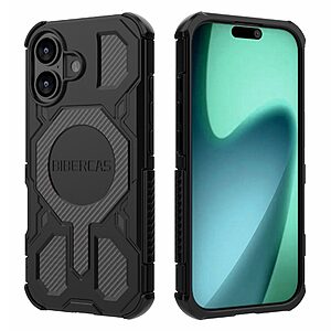 Θήκη iPhone 17 - BIBERCAS J-16 Series - Σκληρή Θήκη PC+TPU - Μαύρο - MagSafe