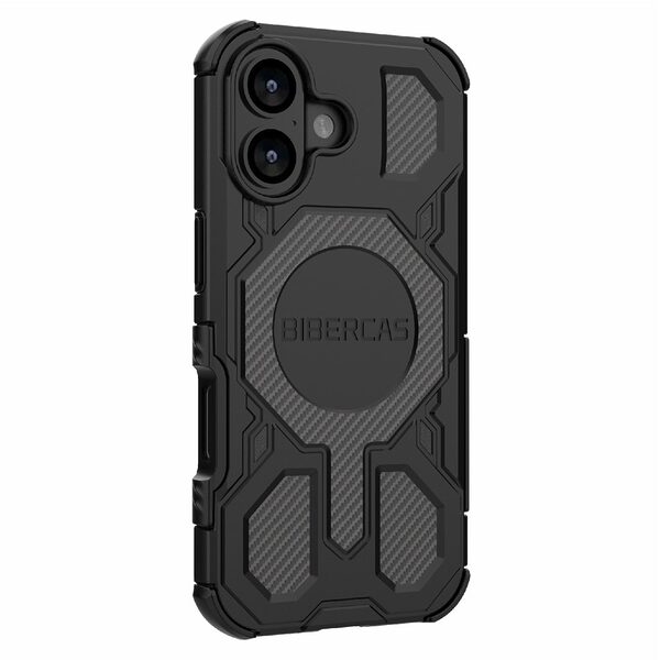 Θήκη iPhone 17 - BIBERCAS J-16 Series - Σκληρή Θήκη PC+TPU - Μαύρο - MagSafe - Εικόνα 3