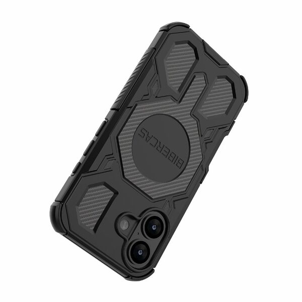 Θήκη iPhone 17 - BIBERCAS J-16 Series - Σκληρή Θήκη PC+TPU - Μαύρο - MagSafe - Εικόνα 4