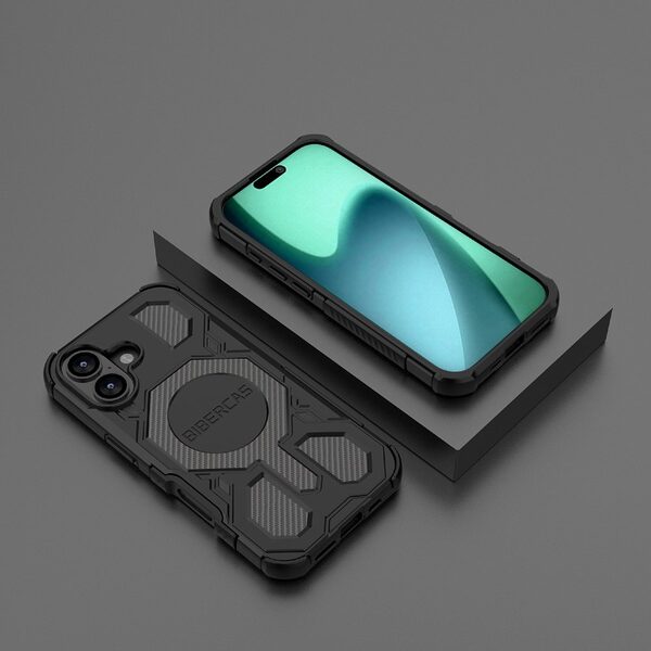 Θήκη iPhone 17 - BIBERCAS J-16 Series - Σκληρή Θήκη PC+TPU - Μαύρο - MagSafe - Εικόνα 7