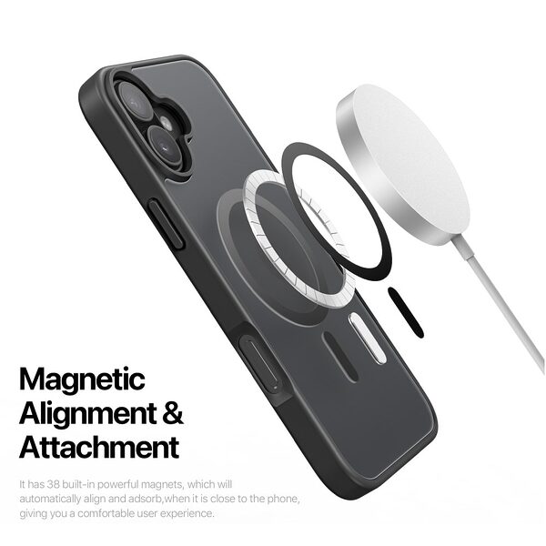 Θήκη iPhone 17 - DUX DUCIS Yind Series - Σκληρή Θήκη PC+TPU - Μαύρο - MagSafe - Εικόνα 6