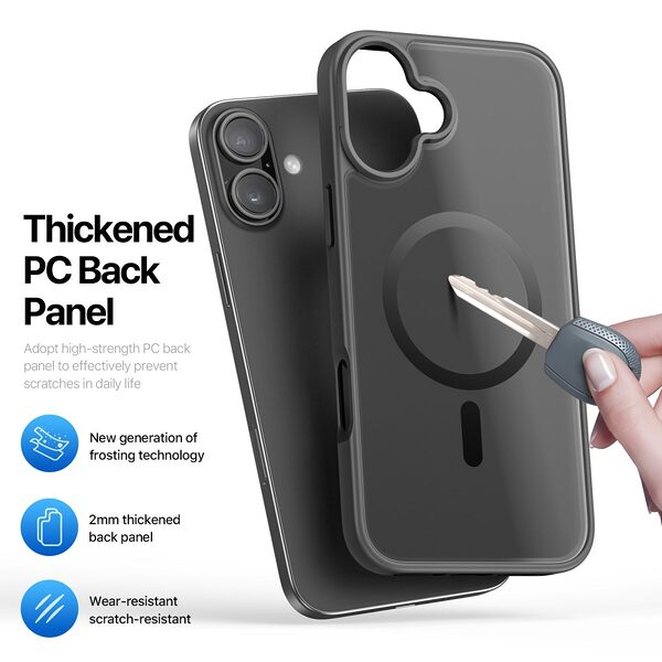 Θήκη iPhone 17 - DUX DUCIS Yind Series - Σκληρή Θήκη PC+TPU - Μαύρο - MagSafe - Εικόνα 7