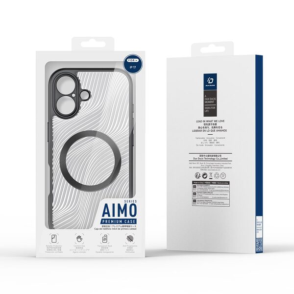 Θήκη iPhone 17 - DUX DUCIS Aimo Series - Σκληρή Θήκη PC+TPU - Μαύρο - MagSafe - Εικόνα 9