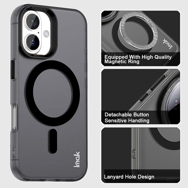 Θήκη iPhone 17 - IMAK - Σκληρή Θήκη PC+TPU - Μαύρο - MagSafe - Εικόνα 4