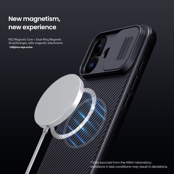 Θήκη iPhone 17 - NILLKIN Camshield Pro - Σκληρή Θήκη PC+TPU - Μαύρο - MagSafe - Εικόνα 5