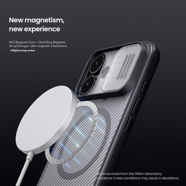 Θήκη iPhone 17 - NILLKIN Camshield Pro Magnetic Series - Σκληρή Θήκη PC+TPU - Μαύρο - MagSafe - Εικόνα 5