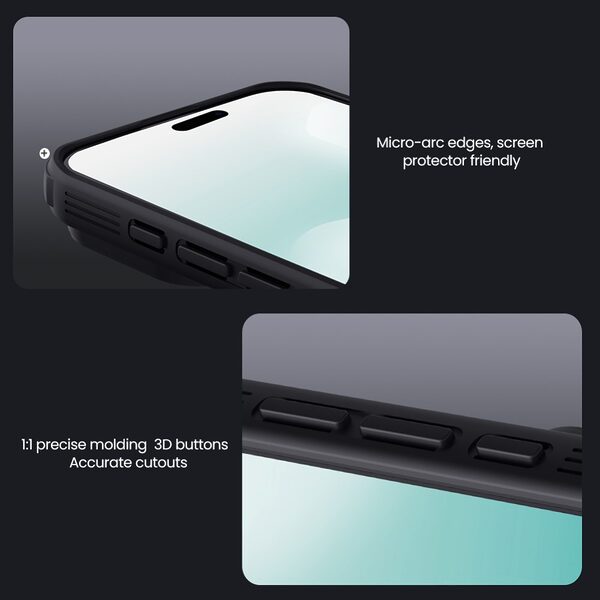Θήκη iPhone 17 - NILLKIN Camshield Pro Magnetic Series - Σκληρή Θήκη PC+TPU - Μαύρο - MagSafe - Εικόνα 8
