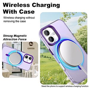 Θήκη iPhone 17 - IMAK - Σκληρή Θήκη PC+TPU - Μωβ - MagSafe - Εικόνα 2
